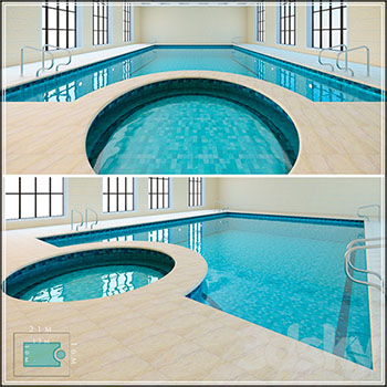 游泳馆游泳池素材之家精选3D模型