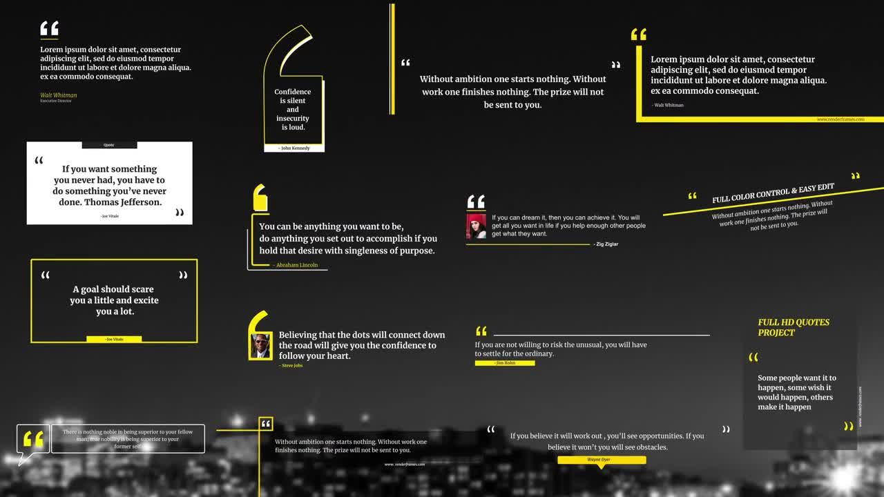 15个动画下三分之一标题素材库精选AE模板