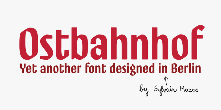 Ostbahnhof Font Family素材之家精选英文字体