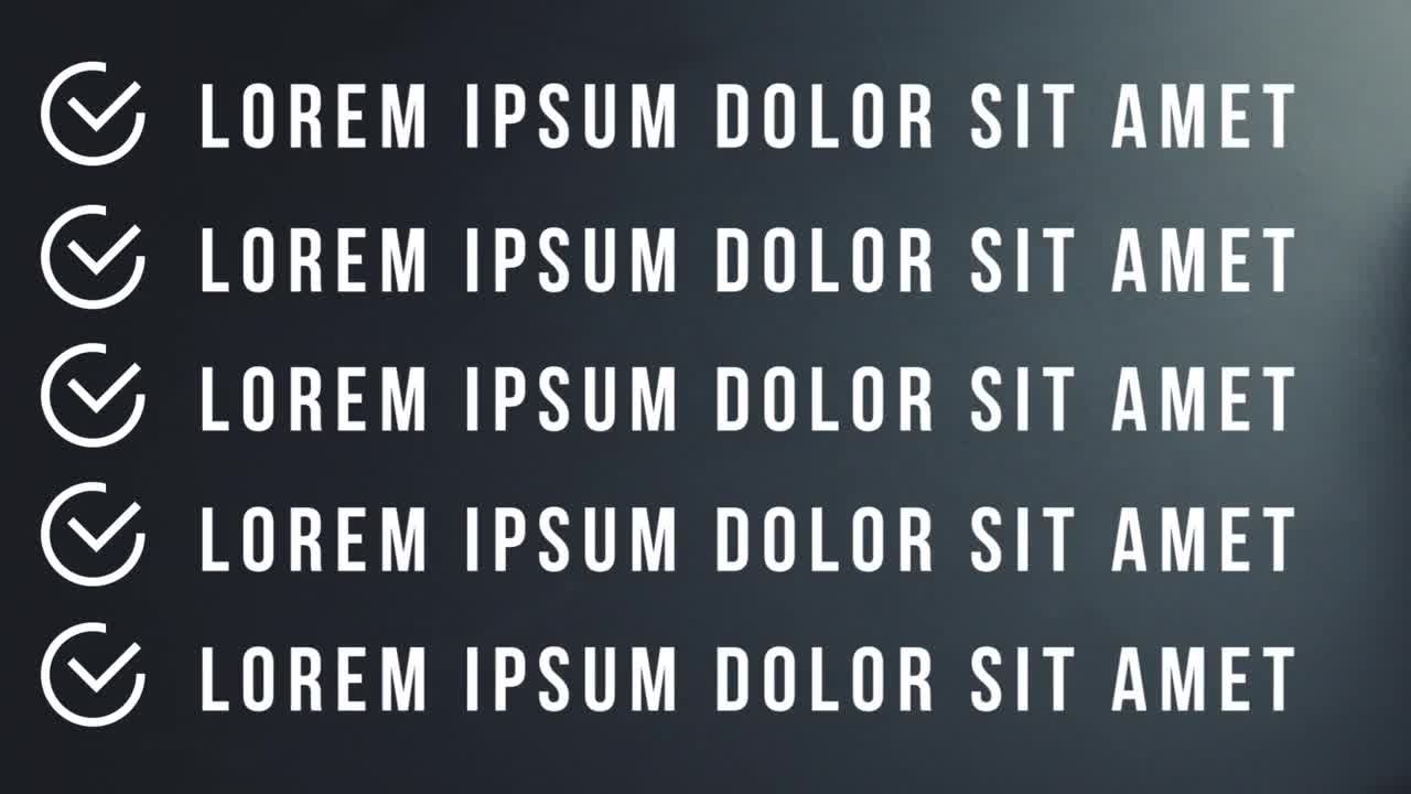 10种类型项目符号列表素材库推荐PR模板