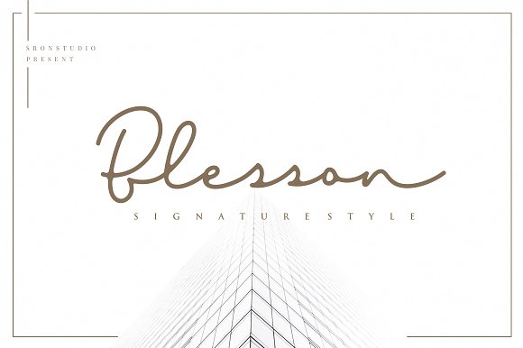 Blesson Signature Font素材之家精选英文字体