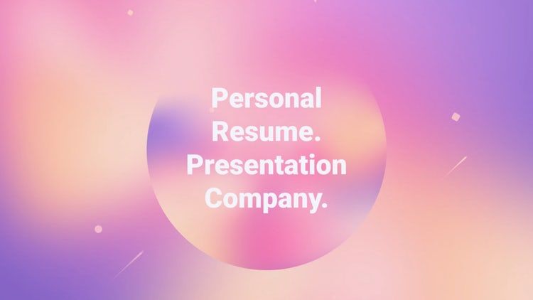 公司演示文稿简历动态动画ae模板