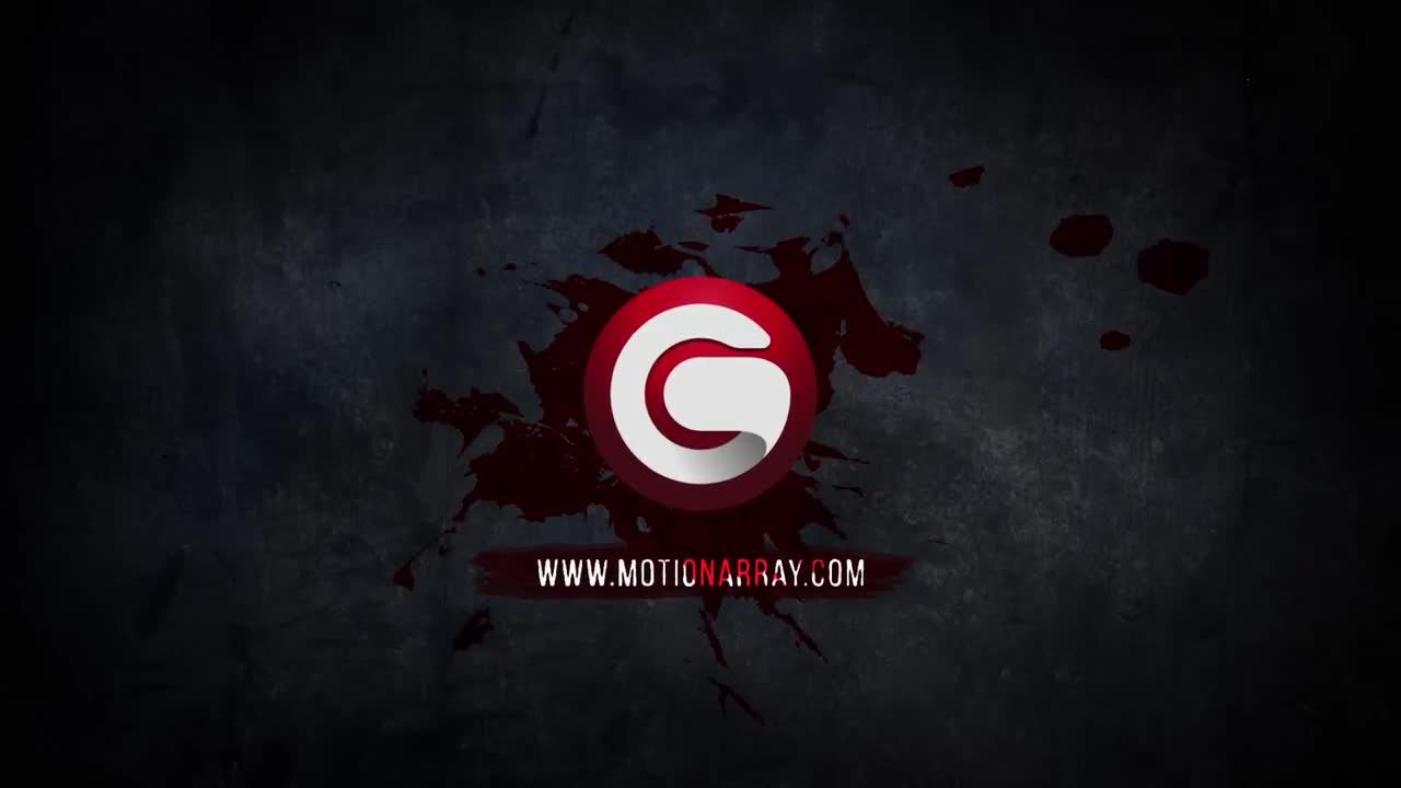 恐怖血迹标题字幕特效素材库精选AE模板