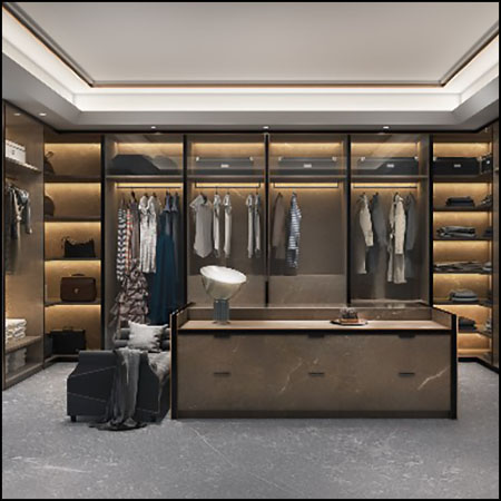 现代衣帽间衣柜素材之家精选3D模型