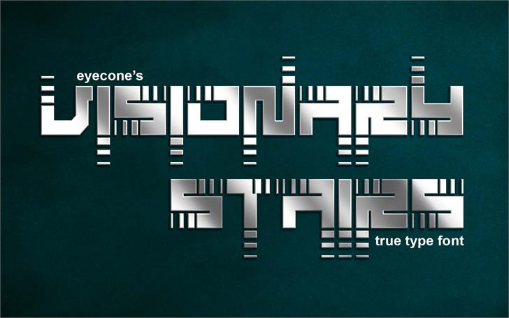 Visionary Strips font插图1 Visionary Strips font插图1
