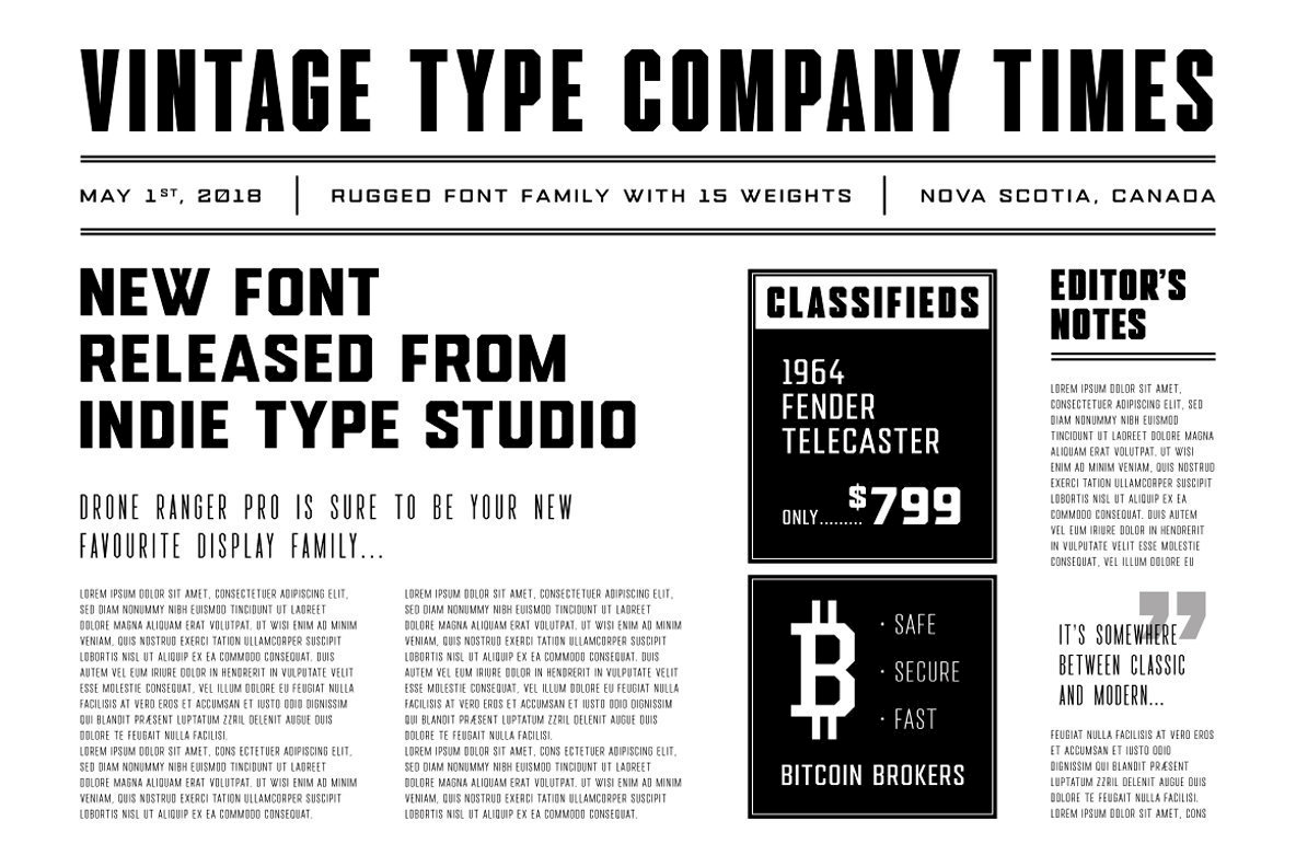 Drone Ranger Pro Font Family插图1