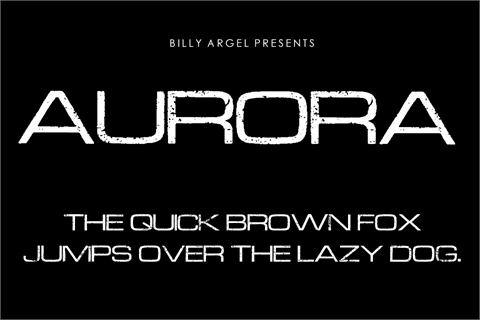 AURORA font素材之家精选英文字体