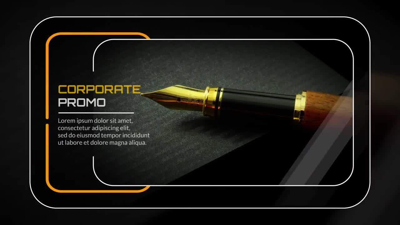 现代公司演示文稿幻灯片素材库精选pr模板