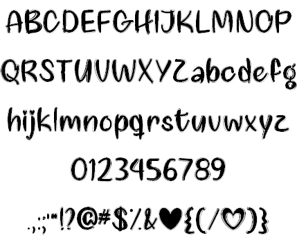 Love Like This font插图1 Love Like This font插图1