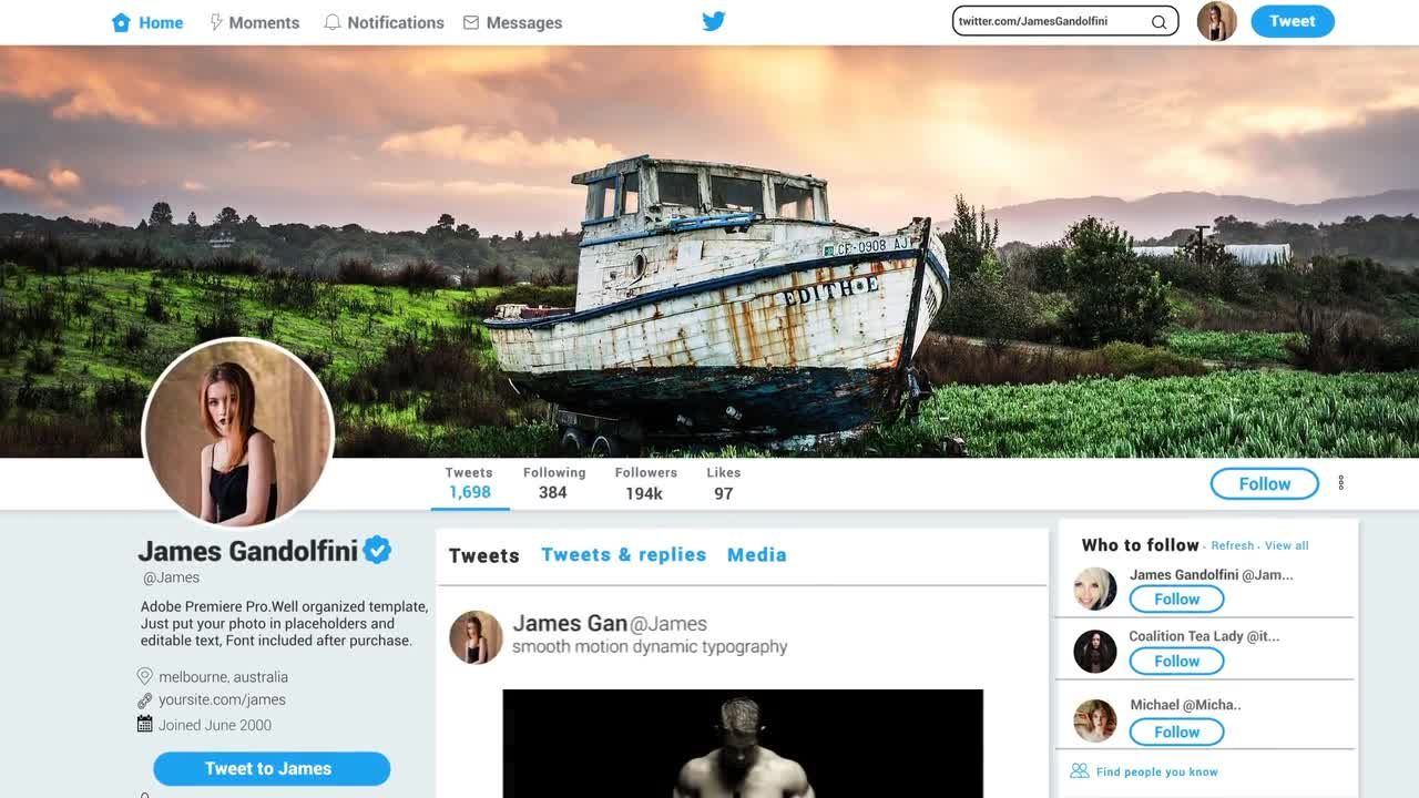 PR社交媒体宣传促销模板Twitter Promo V1.0