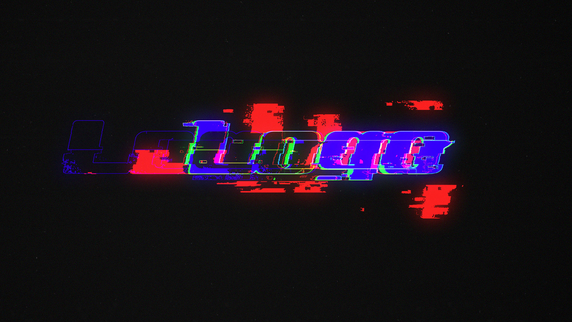 快速动态小故障徽标显示素材库精选AE模板