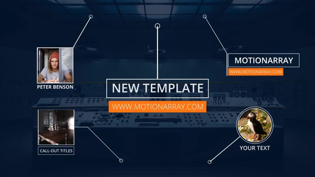 5种不同的标注动画素材库推荐PR模板