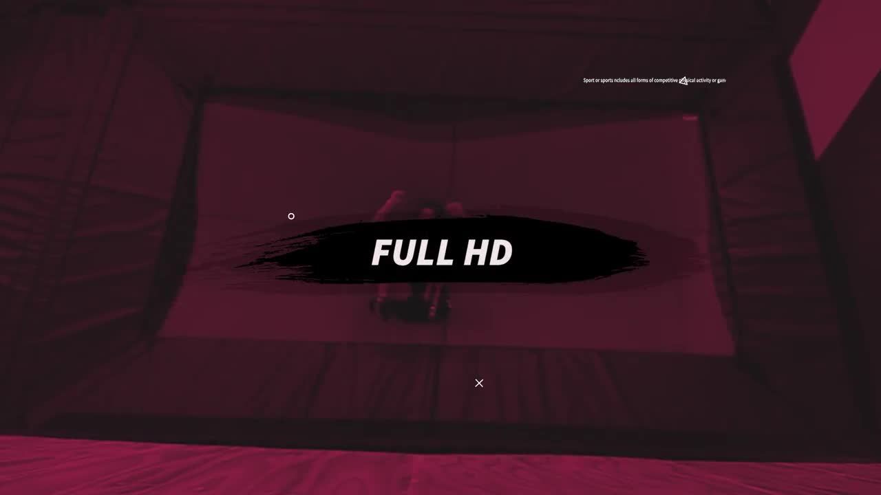 体育开启者酷炫动态素材库精选pr模板