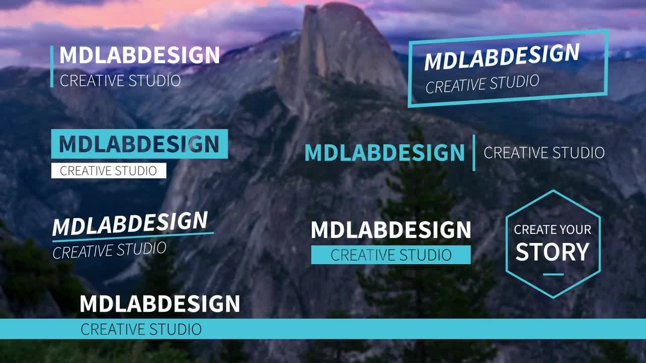 8个可完全自定义的低三分之一标题素材库精选AE模板