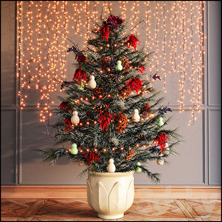 圣诞节节日圣诞树素材之家精选3D模型