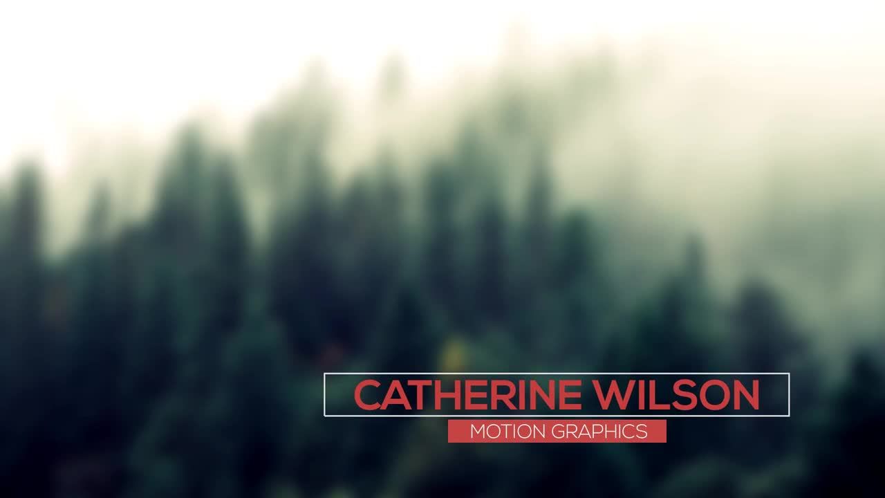 10个干净简约的三分之二动画标题素材库精选AE模板