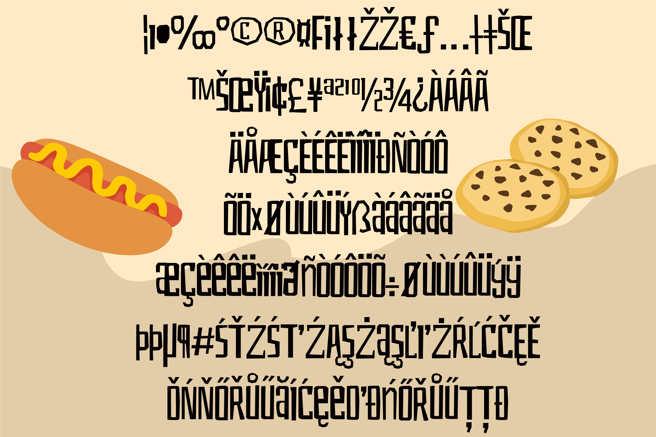 ZP Hangry Regular Font插图3