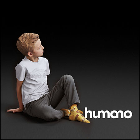 坐在地上的男孩FBX/MAX格式素材之家精选3D模型