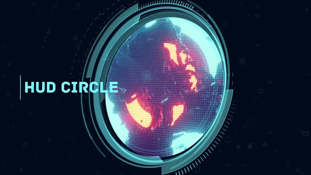 HUD 5基本屏幕AE通用模板