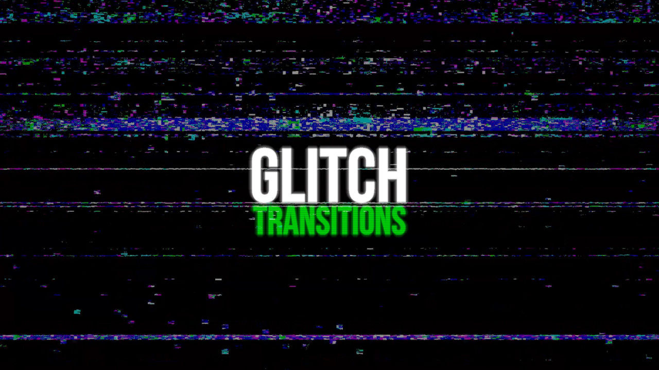 20种现代信号损坏失真过渡素材库推荐PR模板