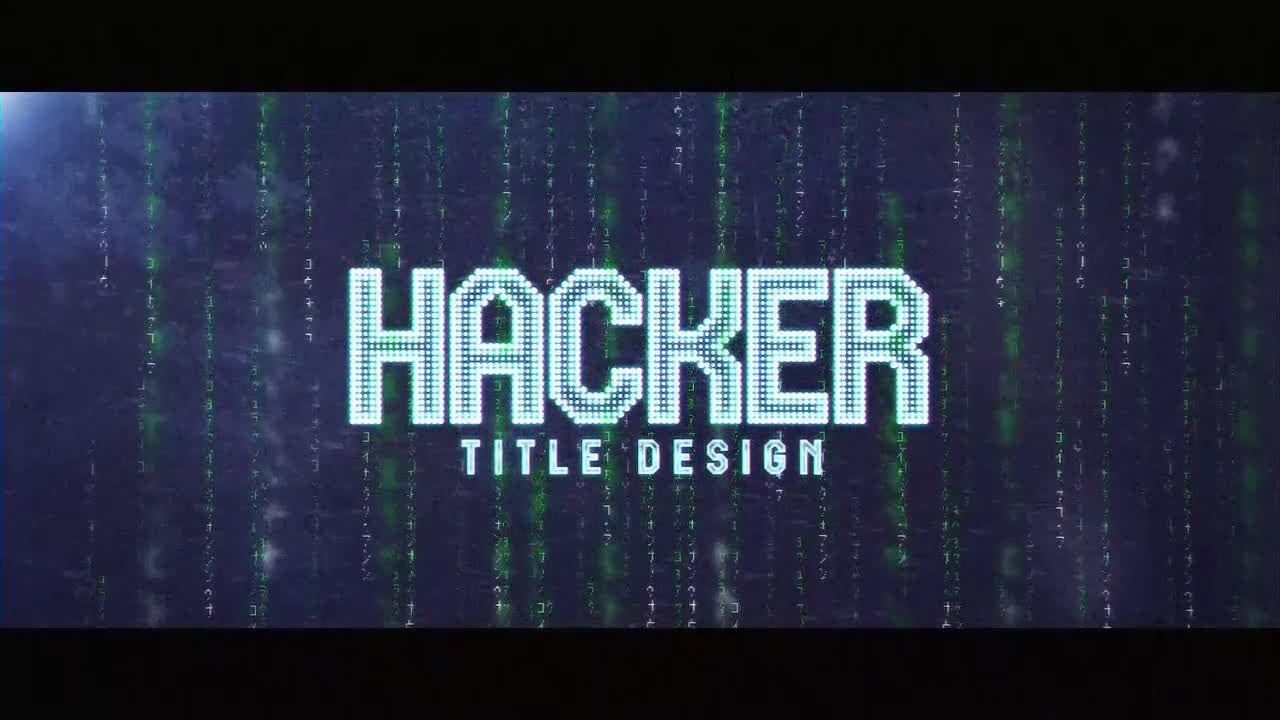 高科技黑客数字科幻特效的内容展示素材库精选AE模板