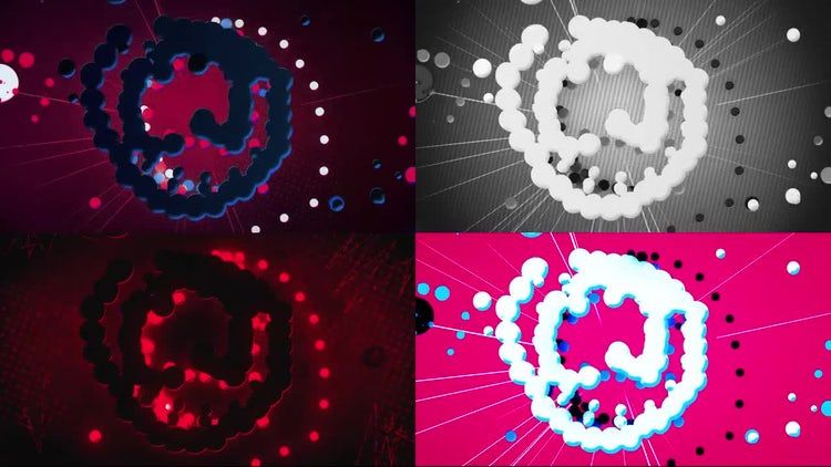 4个酷炫创意的动画音频均衡器素材库精选AE模板