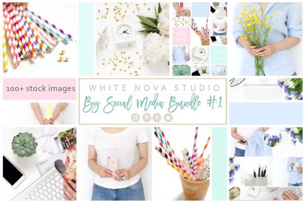 社交媒体贴图模板素材库精选大合集 Big Social Media Bundle