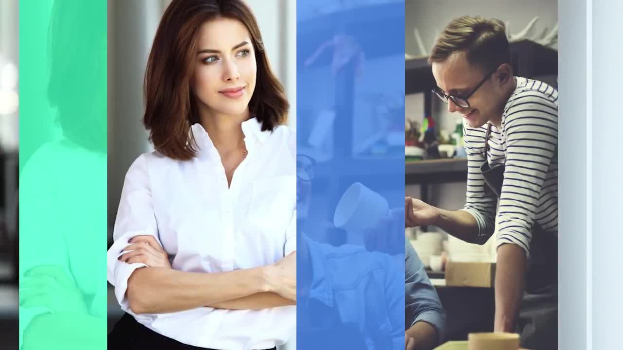 6个漂亮独特的企业宣传过渡素材库推荐PR模板