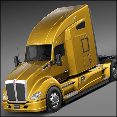 Kenworth T680 2015 Truck肯沃斯卡车素材之家精选3D模型