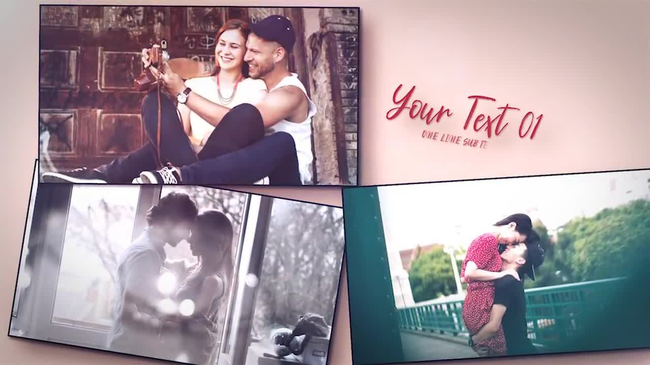 浪漫婚礼幻灯片动画素材库精选AE模板