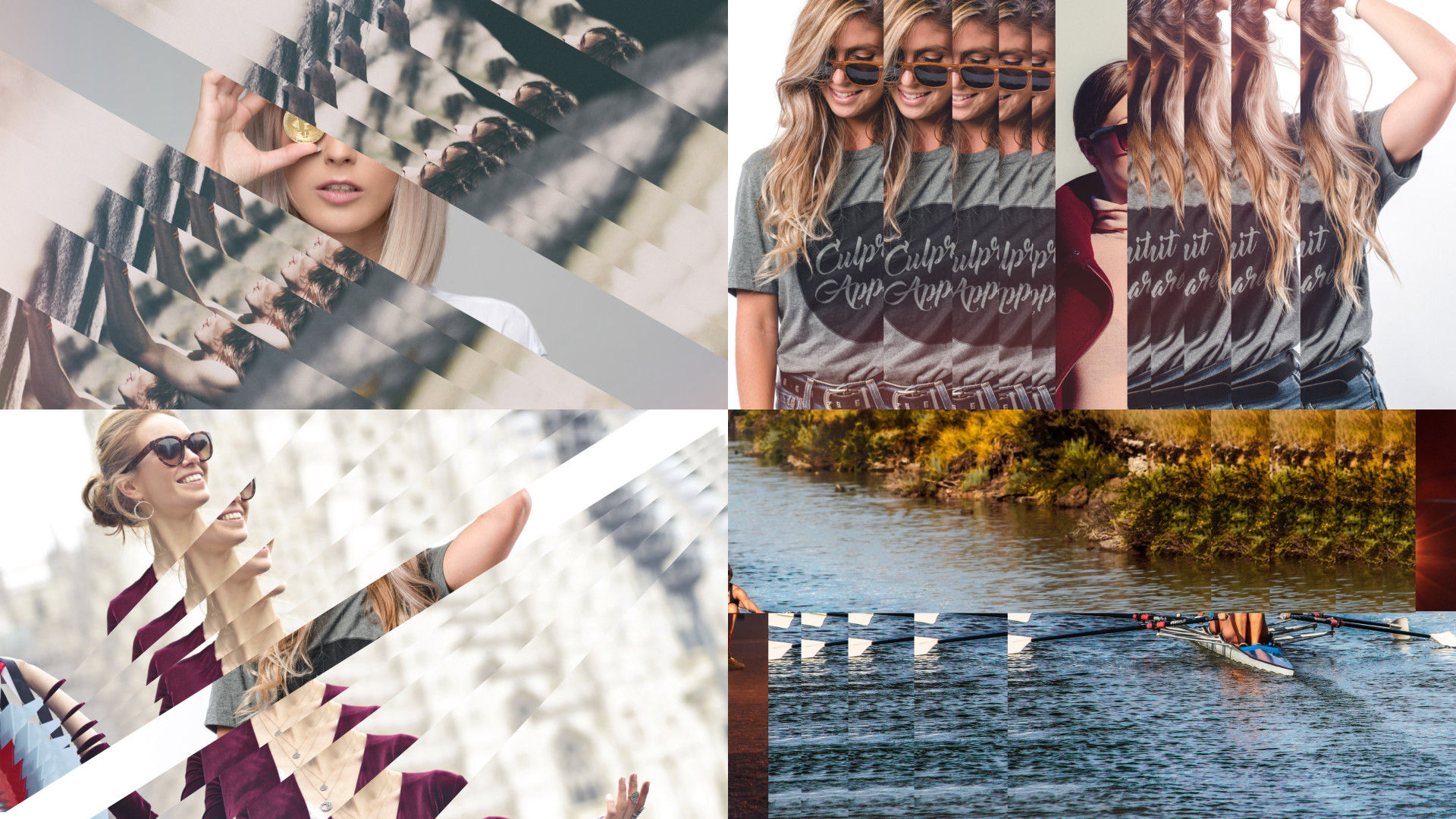 干净优雅的文本过渡幻灯片动画素材库精选AE模板