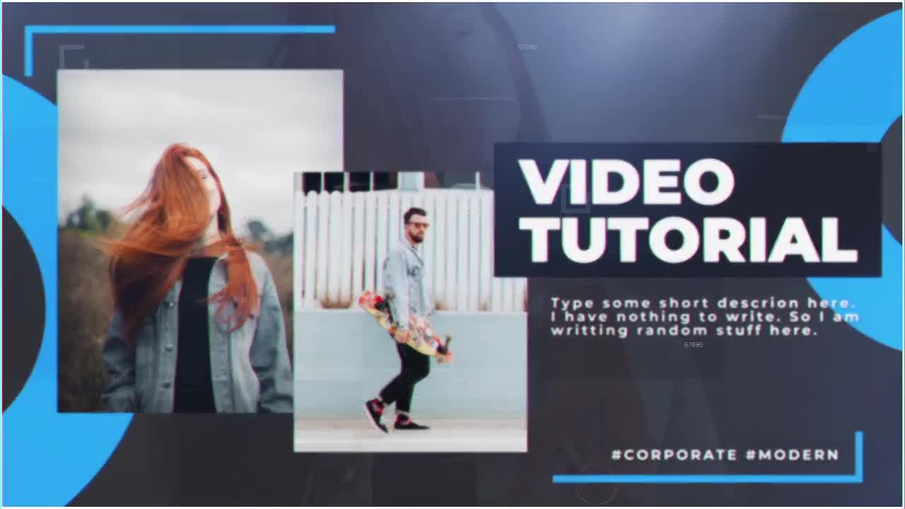 时尚的大的企业演示视频素材库精选AE模板