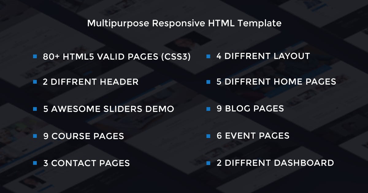 在线学习培训网站设计HTML模板素材库精选 Educo – Elearning, Education Html Template插图