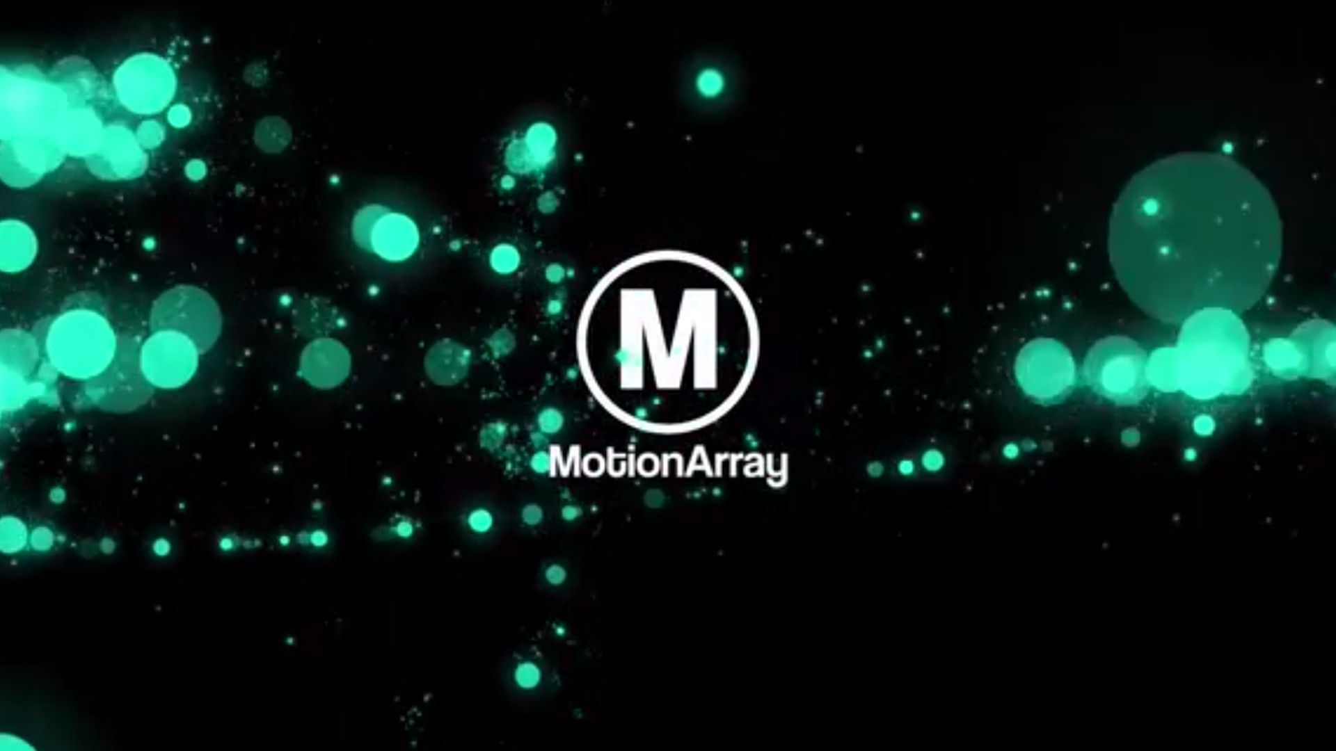 彩色粒子徽标显示动画素材库推荐PR模板