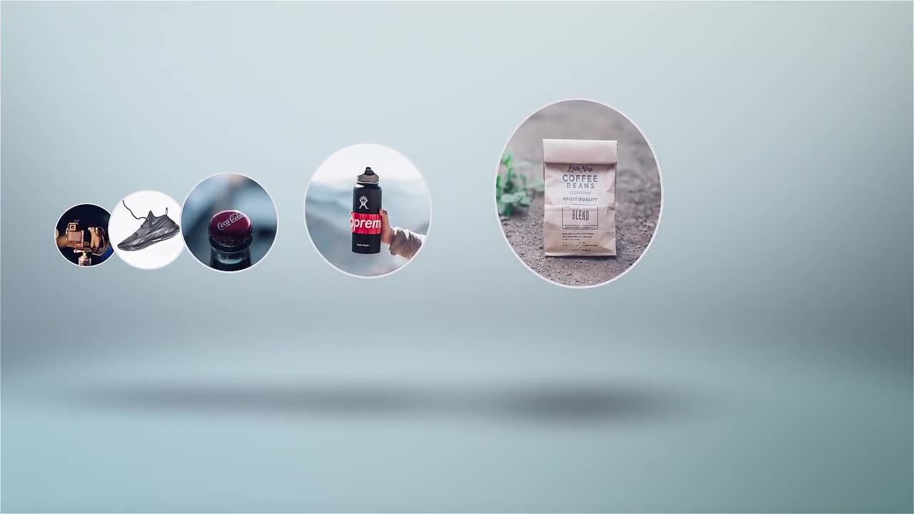 干净时尚的清洁徽标显示动画素材库精选AE模板