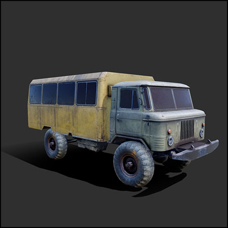 gaz 66卡车FBX格式素材之家精选3D模型