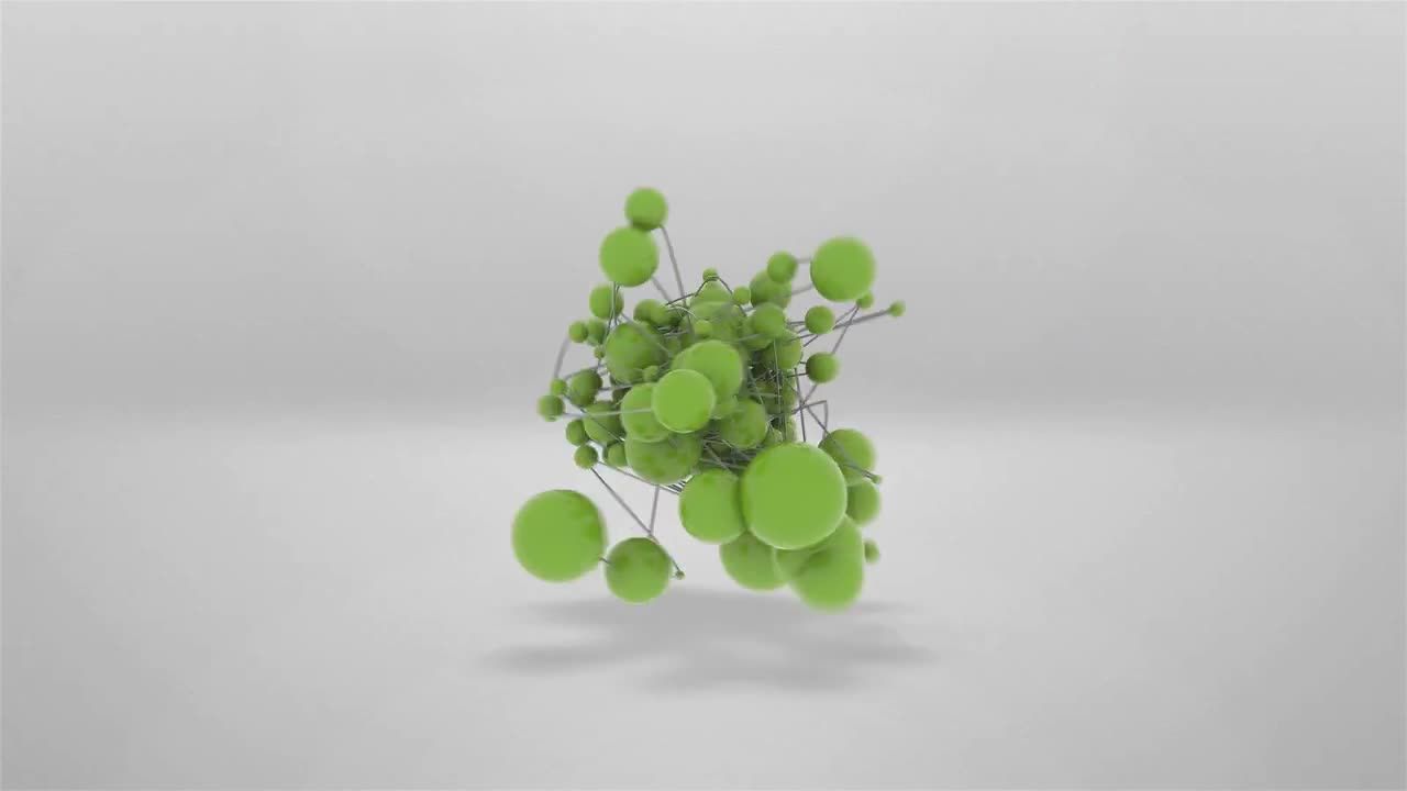 时尚动画的3D立方体展示徽标素材库精选pr模板