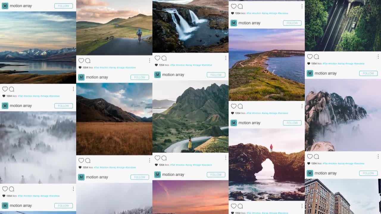 Instagram推广墙素材库精选AE模板
