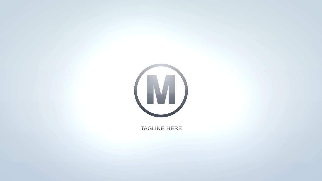 简单专业的动态文字汇聚Logo动画素材库精选AE模板