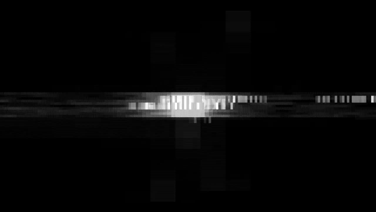 信号故障干扰文字标题动画素材库精选AE模板