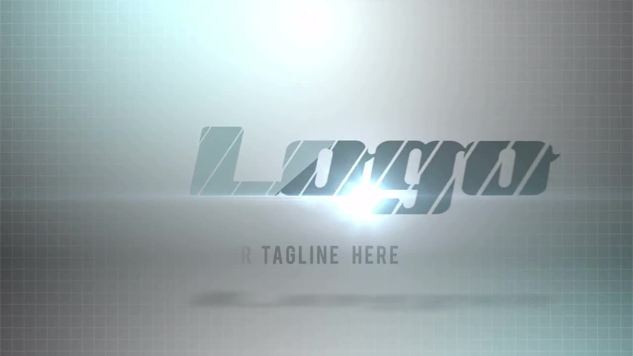 现代和简约拆分设计徽标素材库精选AE模板