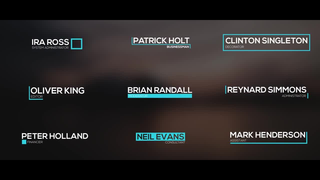 9个现代时尚创意标题动画素材库精选AE模板