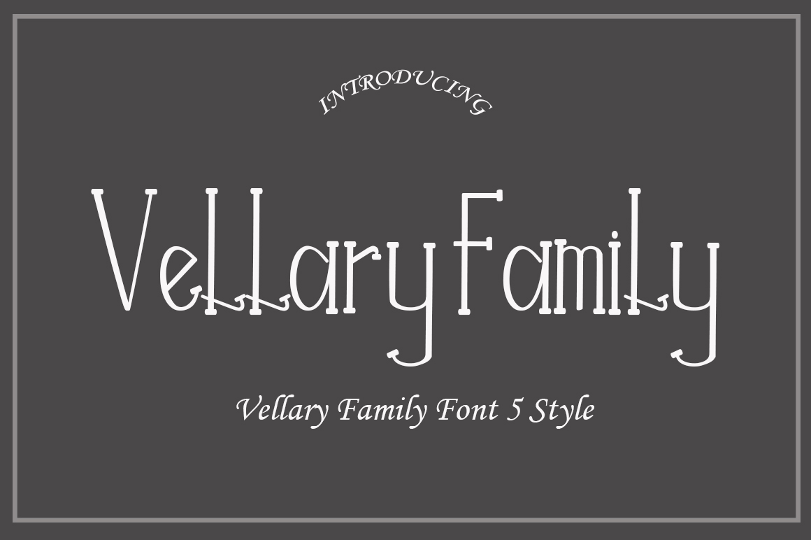 Vellary Family Font素材之家精选英文字体