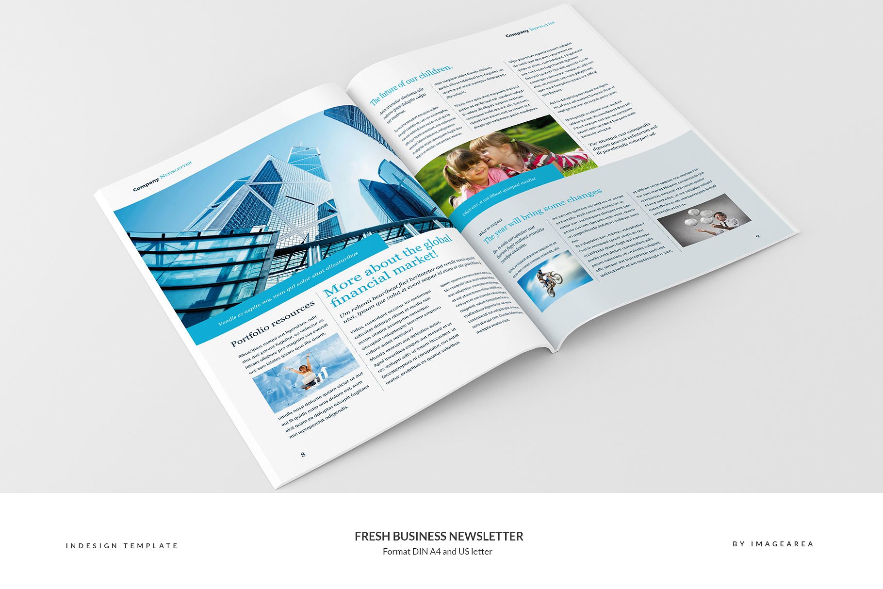现代企业商务宣传EDM模板 Fresh Business Newsletter插图(5)