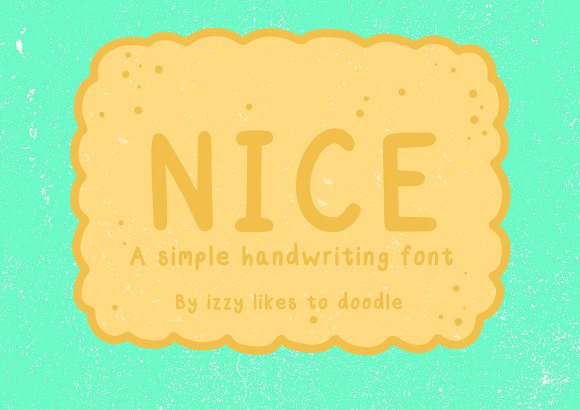 Nice – A Simple Handwriting Font素材之家精选英文字体