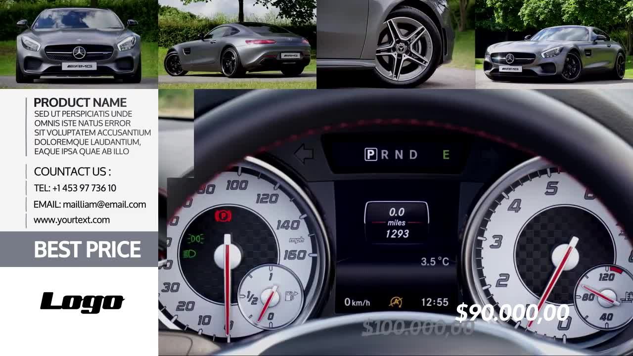 汽车放大器产品推广幻灯片素材库精选AE模板