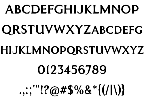 Coinage Caps Kruger Gray font插图2