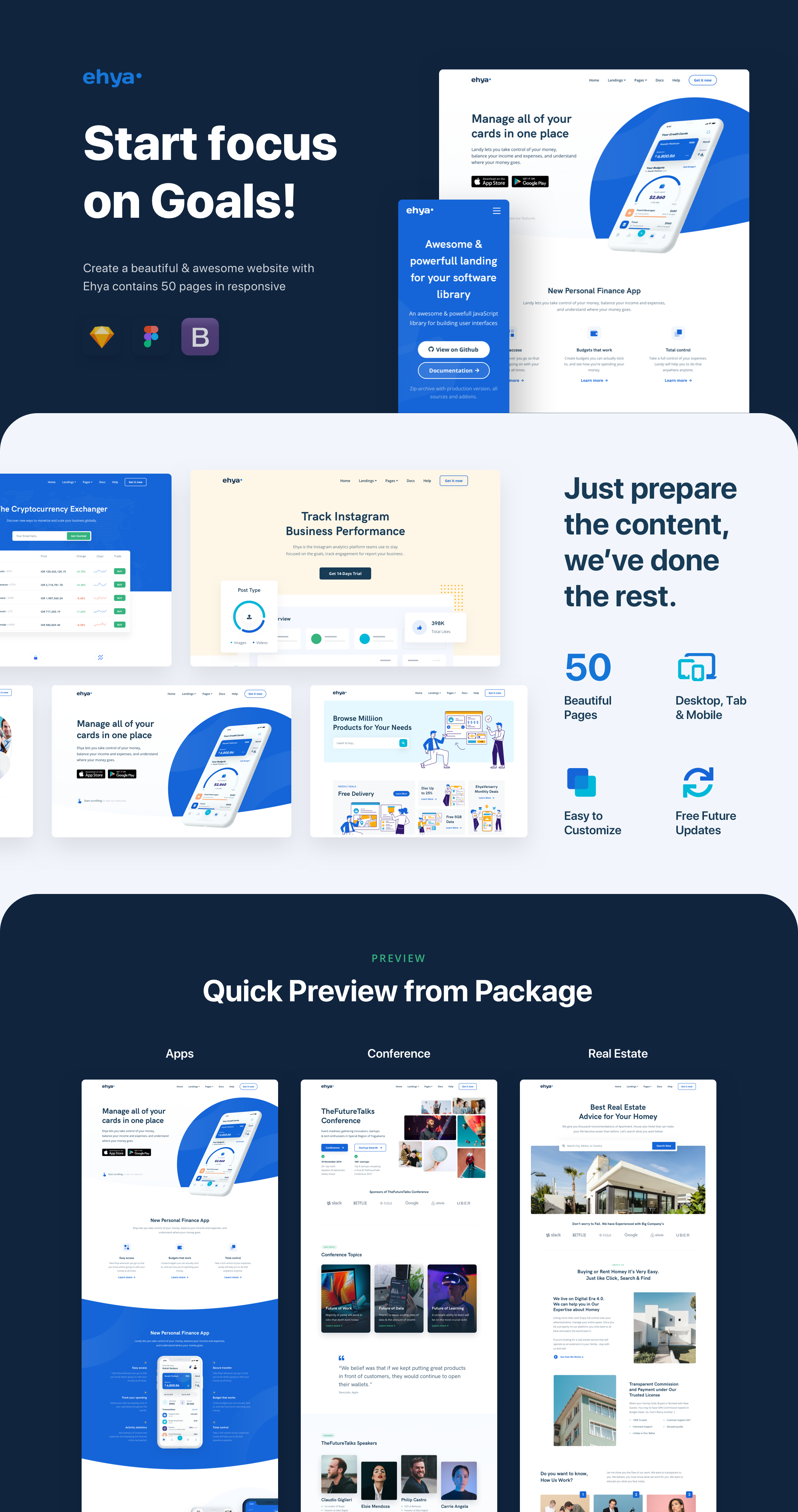 素材库下午茶:着陆页&营销网站设计模板素材库精选插图