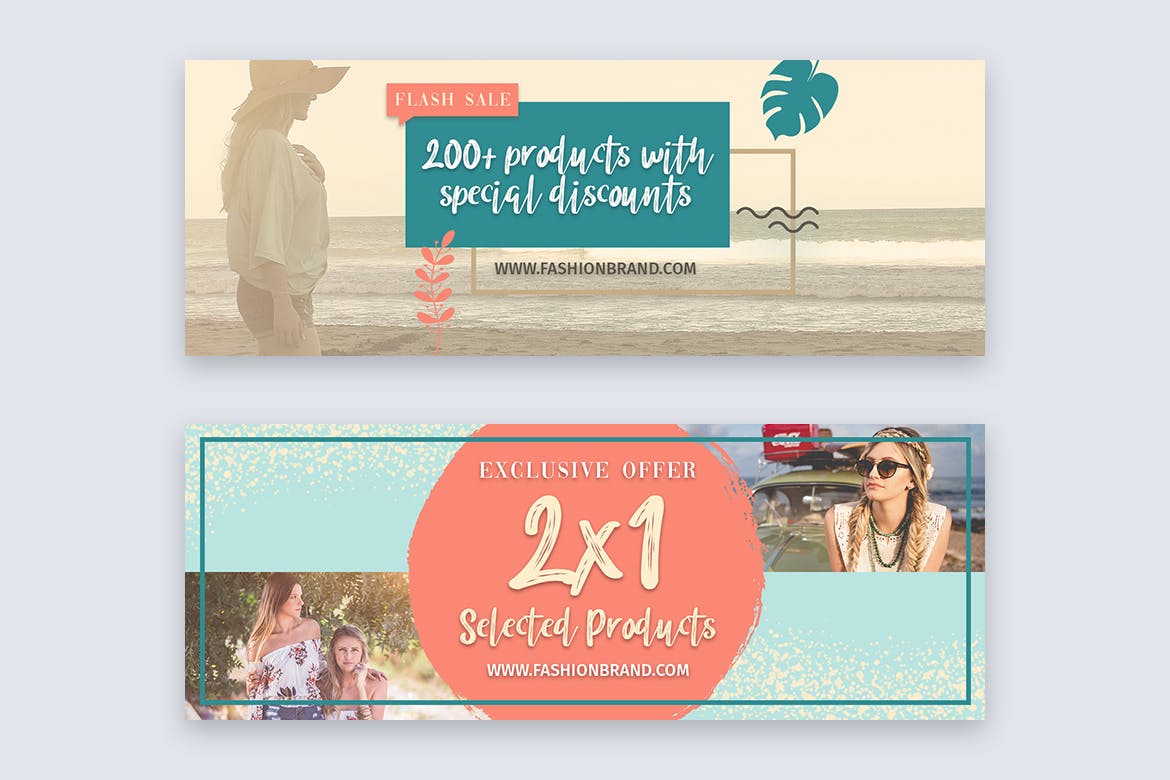 时尚品牌推广Facebook主页封面设计模板素材库精选 Facebook Covers插图(2)