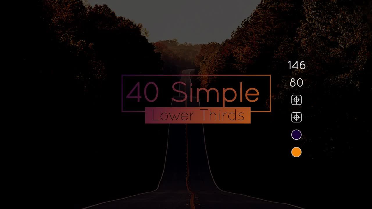 40个自我调整和动态动画标题素材库精选AE模板